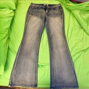 LEI vintage 1990s Sophia Hipster Flare jeans EUC